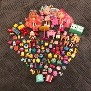 Huge Shopkin Bundle with Shoppie Dolls!!!